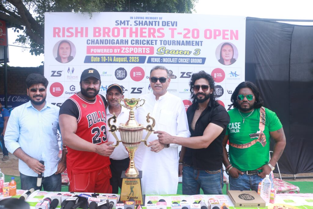 ऋषि ब्रदर्स टी-20 ओपन चंडीगढ़ क्रिकेट टूर्नामेंट सीजन-3 का भव्य आगाज़