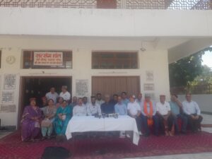 आज हिमाचल महासभा रजी॰चण्डीगढ़ कि जनरल हाउस बैठक मूनी जी मन्दिर सैक्टर 23 में 