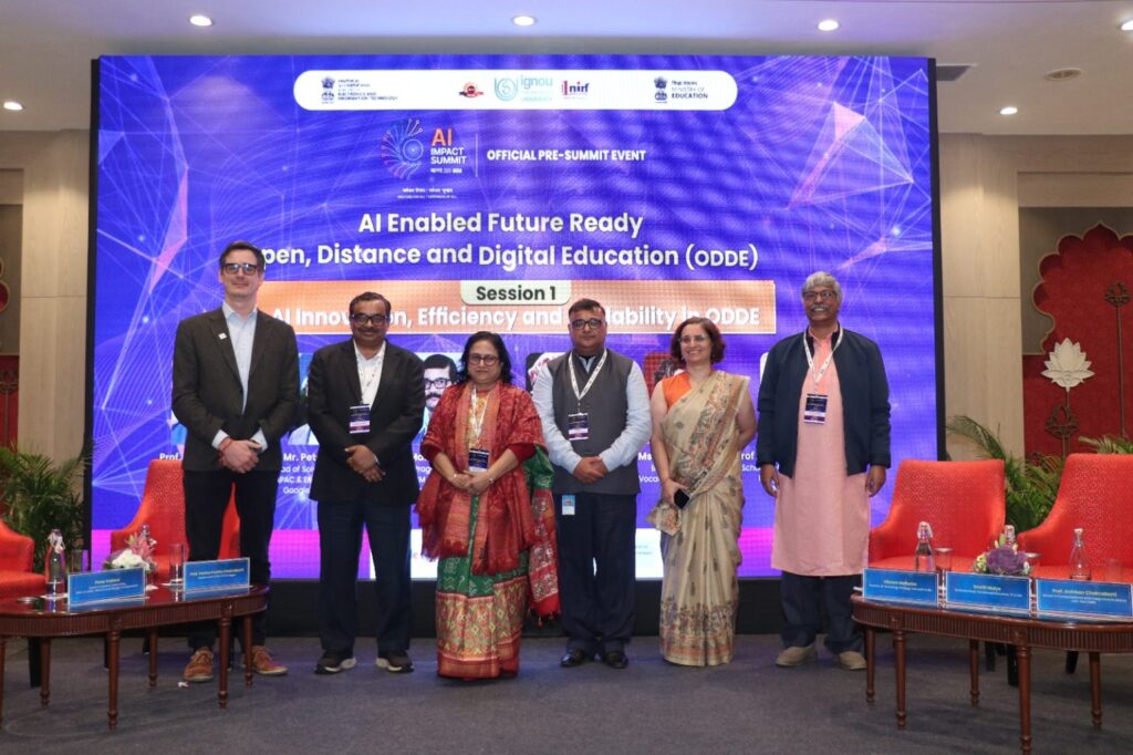 इग्नू ने ‘AI इम्पैक्ट समिट 2026’ के तहत ‘AI-सक्षम भविष्य के लिए तैयार ODDE’ विषय पर प्री-समिट कार्यक्रम का आयोजन किया 1 WhatsApp Image 2026 01 30 at 10.46.40 AM 1536x1023 1