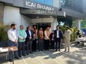 द इंस्टिट्यूट ऑफ़ चार्टर्ड अकाउंटेंट्स ऑफ़ इंडिया(आईसीएआई) चंडीगढ़ शाखा की नई प्रबंधन समिति घोषित 1 WhatsApp Image 2026 02 28 at 11.17.13